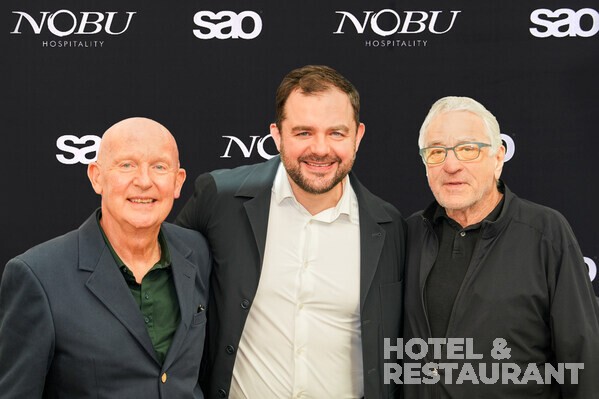 Trevor Horwell, CEO, Nobu Hospitality; Filip Adamczak, Co-founder, SAO Investments; Robert De Niro