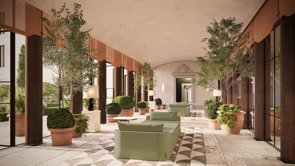 강원 랜드 슬롯 플로렌스 윈터 가든 렌더링 이미지