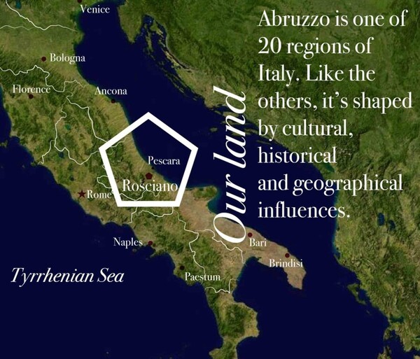 이탈리아 아브루쪼 지방 지도 