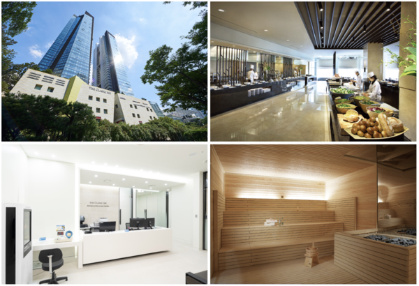 1. 더클래식500_ 전경 2. 더클래식500_ 라구뜨 3. 더클래식500_ 메모리케어룸 4. 더클래식500_ 스파(상단 좌측 사진부터 시계방향)