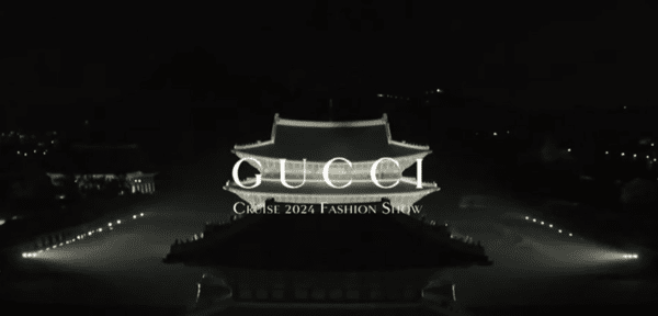 경복궁에서 진행된 구찌 패션쇼(사진 출처_ 구찌 유튜브)