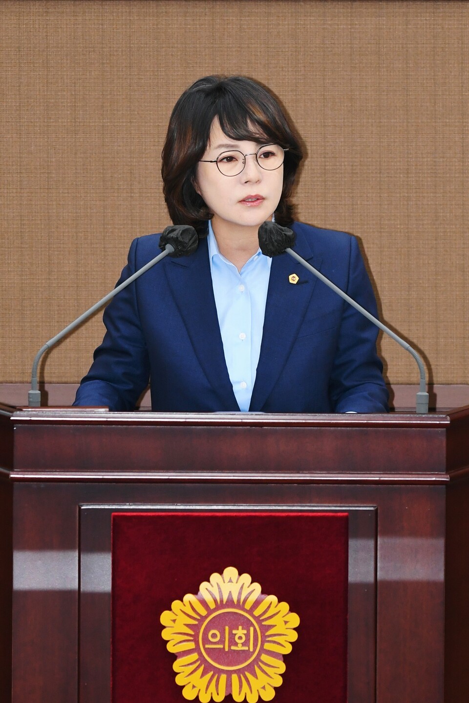 시정 질의 중인 김혜영 의원
