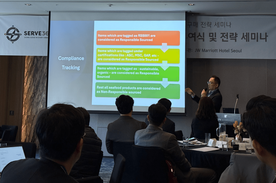 바다 이야기 슬롯 머신 바다 이야기 슬롯 머신 그룹 지속가능수산물 구매 전략 세미나에서 바다 이야기 슬롯 머신 인터내셔널 신행식 클러스터 구매 부장이 발표를 하고 있다. 